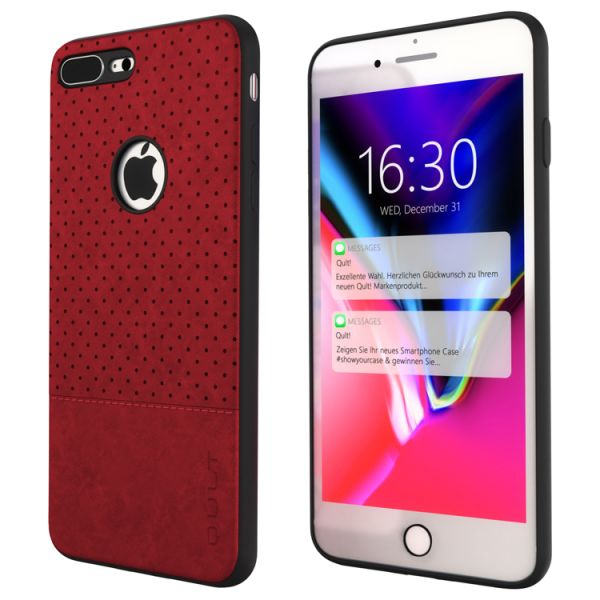 Back Case Qult "Drop" für iPhone 7/8 Plus rot
